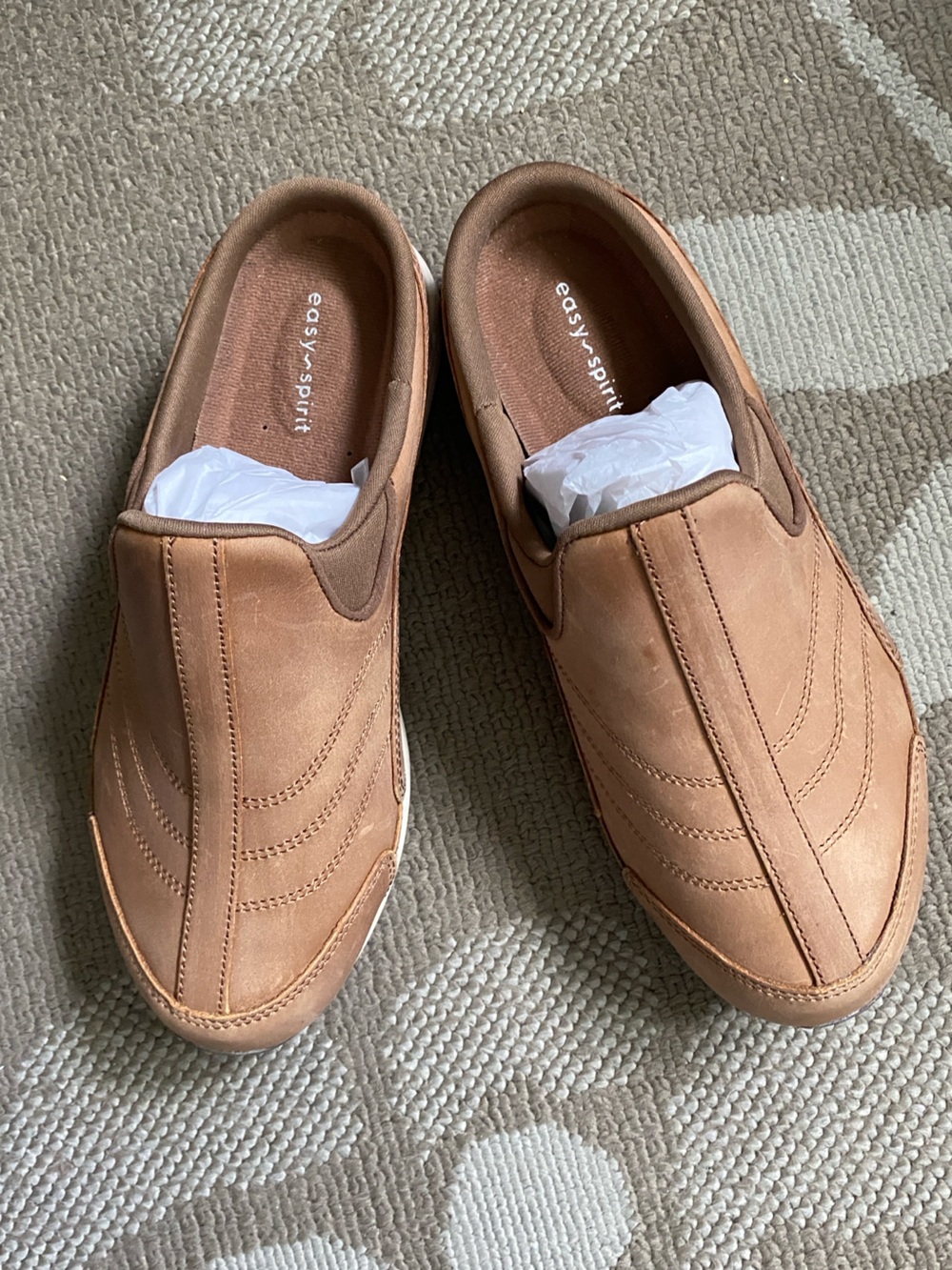EASY SPIRIT Traveltime 9WW Women’s Extra Wide Suede Light Brown New In Box